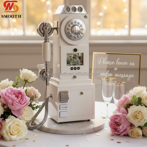 SMOOTH ABS Vintage Wedding Phone Booth Audio Video Guestbook Message <b>Recording</b> Telephone Ceremony Decor Prop - Product Image 1