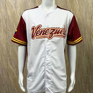 Venezuela <b>Baseball</b> Jersey High Quality Custom Embroidered Pullover <b>Baseball</b> Jerseys - Product Image 2