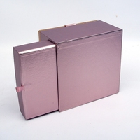 Boîte d'emballage cadeau carrée en forme de fleur de chocolat Boîte en papier acrylique transparente à double couche avec couvercle Boîte surprise pour fleuriste avec tiroir