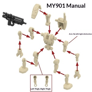 Jouets de construction exclusifs en ABS MY901-905, figurines d'<span class=keywords><strong>action</strong></span>, origine Guangdong, pour les 14 ans et plus - Product Image 4