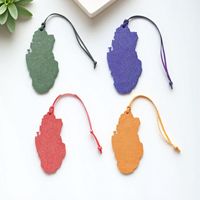Colgante de mapa de Qatar YY hecho a mano, adorno para bolso, colgante para cartera, decoración para regalos