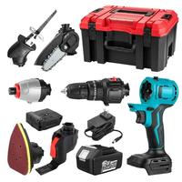 Perceuse-visseuse à percussion sans fil professionnelle multifonction 9-en-1 18V, kit combiné, support ODM/OEM, garantie 1 an