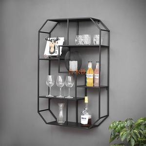 <span class=keywords><strong>Meuble</strong></span> <span class=keywords><strong>mural</strong></span> créatif pour salon avec design en treillis, porte-<span class=keywords><strong>CD</strong></span>, porte-vin, bibliothèque, casier pour chambre à coucher, meubles suspendus - Product Image 3