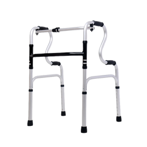 Rollator multiusos con asiento y bandeja para servir-Andador plegable de aluminio Ayuda de movilidad de altura ajustable de 4 ruedas - Product Image 3