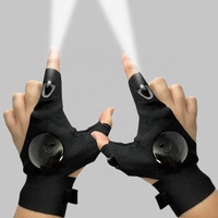 Gants de lampe de poche rechargeables led, gant de lumière led usb, gants d'éclairage de secours