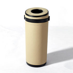 Accessoires intérieurs de voiture de luxe universels 2023, boîte à mouchoirs ronde pour voiture, organiseurs et supports portables, style populaire - Product Image 5