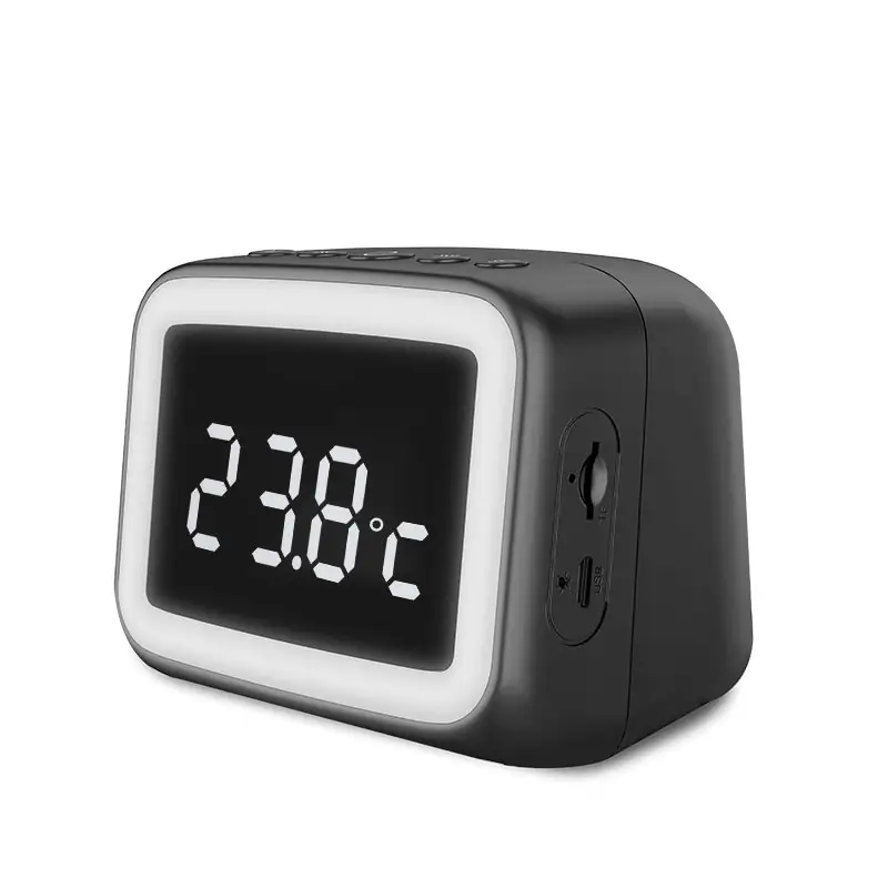 AFK Bluetooth Speaker Factory Make Simple Safe Home Alarm System White Led Alarm Clock Speaker