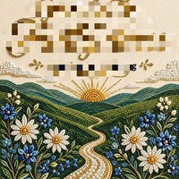 Kit de Peinture Diamant Acrylique DIY avec Cadre, Forme Carrée/Rectangulaire, Motif Montagne, Coucher de Soleil, Paysage Floral, Peinture Complète pour Salon