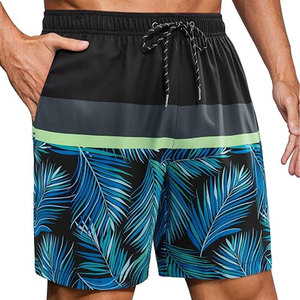 Wholesale High Quality Swim <b>Short</b> Newest Style 100% Polyester Solid Color Summer <b>Men</b> Swim <b>Shorts</b> Elastic Quick Dry with Pocket - Product Image 1