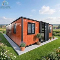 Maisonnette modulaire extensible de 40 pieds, préfabriquée, pour l'arrière-cour, avec intérieur préfini, pour l'hébergement de vacances des invités
