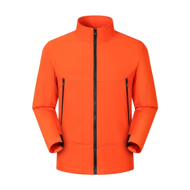 Men's Women's Soft Shell Hooded Jacket Waterproof Windproof for Outdoor Activities Warm Fleece Breathable Stand Zipper Size 3XL