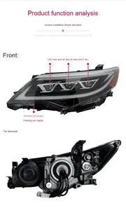Funkywheel ไฟหน้า LED ดัดแปลงสำหรับ Toyota Camry 12-14 - Product Image 5