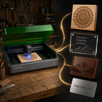 Machine de gravure laser Vmyth Genesis-F 20W, 400x380mm, pour débutants, 300+ matériaux, contrôle par application, design silencieux, ESP32