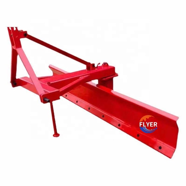 Flyeragro Easy Use 35-60HP Hydraulic Land Scraper Grader Farm Levele Blade Box Tractor Bearing 3-Point Mounted Soil Leveling