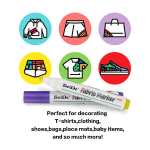 Punta Fine all'ingrosso, pennarello in tessuto lavabile sicuro <span class=keywords><strong>per</strong></span> bambini e Non tossico <span class=keywords><strong>per</strong></span> <span class=keywords><strong>tela</strong></span>, borse, magliette, scarpe da ginnastica - Product Image 4