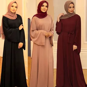 Abaya Vrouwen Moslim Jurk Jurken Kaftan Abaya Dubai Islamitische Kleding Open Abaya