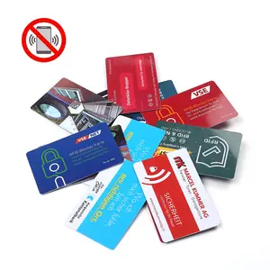 Tarjeta de bloqueo RFID de 125kHz, gran oferta, bloqueo NFC, Protector de tarjeta de crédito, tarjeta anti RFID