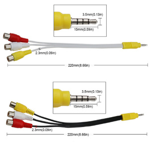<span class=keywords><strong>Cable</strong></span> Adaptador de Video AV de 3.5MM a 3 RCA, Repuesto para <span class=keywords><strong>TV</strong></span> TCL, Adaptador de Entrada de 3 RCA a AV - Product Image 5