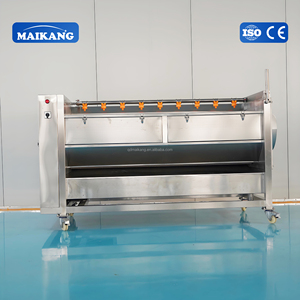 Machine à éplucher automatique <span class=keywords><strong>de</strong></span> qualité industrielle SS304 pour manioc et taro, à rouleaux brosse à friction, pour cuisine centrale - Product Image 3