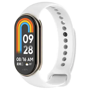 Fabrik Großhandel weiches Silikon Uhren armband für Xiaomi Mi Band 8 Ersatz Armband 18mm Uhren armband für M8 Armband Armband