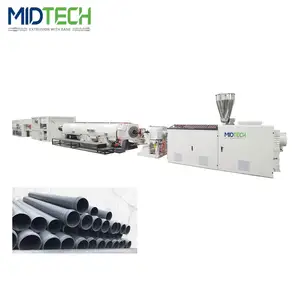 MIDTECH Factory Top Selling Durable Using CPVC PVC UPVC Plastic Pipe Making Extruding Machine
