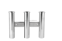 Accessoires de quincaillerie marine de qualité supérieure, porte-cannes à pêche en acier inoxydable à 3 tubes pour yachts