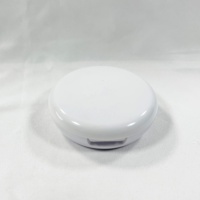 Palette à paupières vide carrée en plastique ABS recyclé avec logo personnalisé, étui compact pour fard à joues, conteneur pour poudre compacte, miroir cosmétique