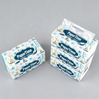 Sachet d'emballage plastique scellé avec poignée découpée sur mesure pour emballage multipack de mouchoirs en papier et serviettes