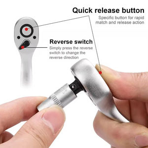 Podofo – Jeu de clés à cliquet 172 pièces pour réparation automobile, avec cliquet à 24 dents à dégagement rapide, outils professionnels pour l'entretien - Product Image 3