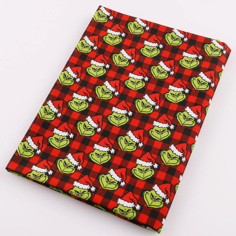 Горячая Распродажа, пижамная хлопковая ткань с цифровой печатью и цветочным рисунком, Рождественская ткань с рисунком