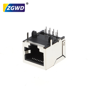 58 mô hình 10p8c RJ45 nữ cổng mạng Ổ cắm ngang Dải điện phía trước hai chân 18h unlit mạng đầu ổ cắm kết nối PCB - Product Image 3