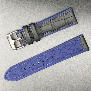Bracelet de <span class=keywords><strong>montre</strong></span> en cuir véritable de haute qualité avec <span class=keywords><strong>boucle</strong></span> à <span class=keywords><strong>ardillon</strong></span> souple pour <span class=keywords><strong>montre</strong></span> intelligente - Product Image 5