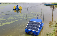 Distributeur automatique intelligent de crevettes à énergie solaire 12V avec sonde radar, capacité 50 kg, pour l'aquaculture