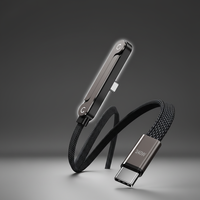 Kabel Data Nilon Terjalin Tipe-C Pengisian Cepat 240W 5A Populer dengan Transfer Data untuk Tablet & Ponsel