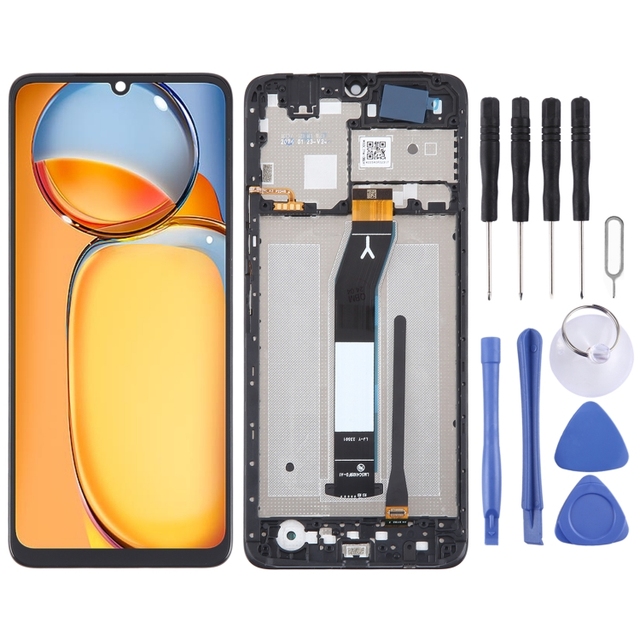 Dropshiping Original IPS Material LCD Screen Digitizer Full Assembly With Frame for Xiaomi Redmi 13C 4G LCD Screen