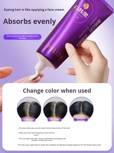 Crema Colorante <span class=keywords><strong>per</strong></span> <span class=keywords><strong>Capelli</strong></span> Zhen Cui Bianco a Nero, <span class=keywords><strong>Tinta</strong></span> Naturale Semi-Permanente <span class=keywords><strong>per</strong></span> <span class=keywords><strong>Capelli</strong></span> Neri a Casa, Copertura Naturale dei <span class=keywords><strong>Capelli</strong></span> Grigi - Product Image 5