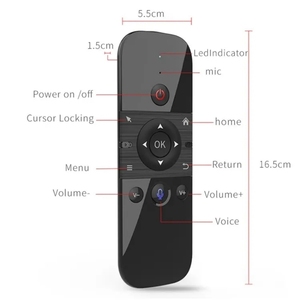 Souris volante sans fil M8 2.4G, mini clavier, télécommande pour Android TV Box, <span class=keywords><strong>Windows</strong></span>, Linux - Product Image 2