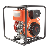 Bomba de Agua Diésel de Alta Presión, 100m de Altura de Elevación, 6.5HP/13HP, Autocebante, para Riego, Extinción de Incendios y Transferencia de Agua