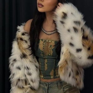 Nuevo Abrigo Largo de Piel Sintética con Estampado de Leopardo para Mujer, Abrigo Cálido de Manga Larga a la Moda - Product Image 3