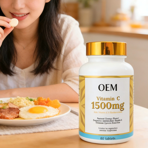 ODM ויטמין <span class=keywords><strong>C</strong></span> ו-E טבעי ואורגני, תוסף תזונה טבעוני למבוגרים לבריאות ויופי, 60 כמוסות, בקבוק - Product Image 4