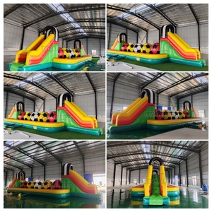 Pista <span class=keywords><strong>de</strong></span> Obstáculos Inflable Comercial con Bolas Gigantes, Juego Interactivo <span class=keywords><strong>de</strong></span> Desafío Wipeout para Alquiler en Eventos y Fiestas - Product Image 6