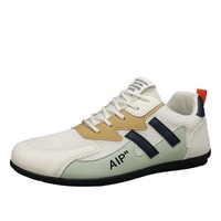 Sepatu Lari Pria Kasual Sport Berkualitas Tinggi Anti Air Bernapas Warna Hitam Musim Semi Panas Gugur Model Terbaru