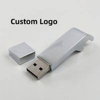 Clé USB en gros 1 Go/2 Go/4 Go, ouvre-bouteille en métal, gravure laser, cadeau d'été pour boissons, fabriqué en Chine, personnalisable