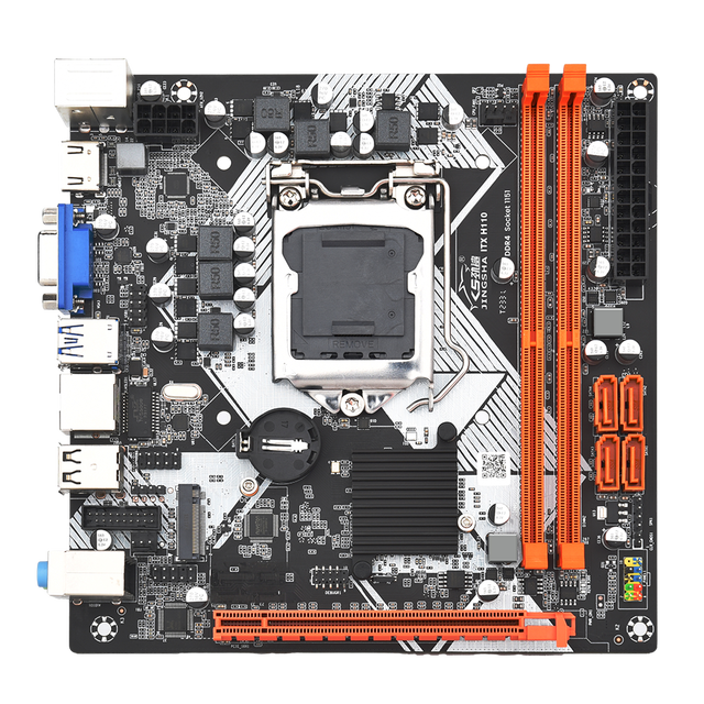 Custom Motherboard 6th 7th 8th 9th Core I7 I5 I3 LGA115X DDR4 SSD M.2 H110 Chipset 17*17CM Motherboard for MATX ITX PC