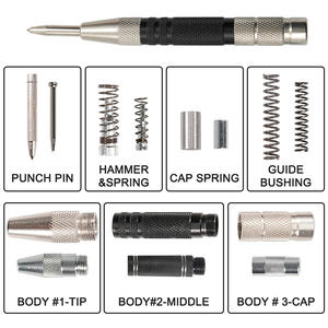 Perceuse automatique <span class=keywords><strong>Mr</strong></span> Drill, poinçon de centrage en acier, brise-<span class=keywords><strong>vitre</strong></span>, poinçon d'échantillonnage, 128 mm/155 mm, outils de poinçonnage pour le travail du bois, <span class=keywords><strong>bricolage</strong></span>, OEM, OBM - Product Image 5