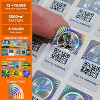 Fabricant d'autocollants holographiques avec code QR personnalisé, étiquette holographique, sceau de sécurité, fournisseur OEM ODM