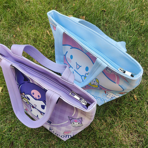 Bolsa de almuerzo portátil de dibujos animados Kuromi Kt Cat Keroppi, bolsa Bento con patrón de muñecas Kawaii, bolso de gran capacidad, bolsa de almacenamiento - Product Image 3