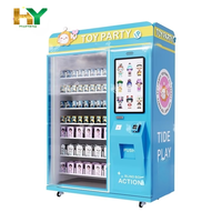 Distributeur automatique de boîtes mystères personnalisées certifié CE, garantie 1 an, pour boutiques de cadeaux, centres commerciaux, écran tactile, paiement par pièces, billets et cartes de crédit
