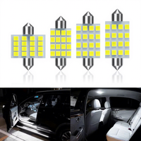 C10W C5W LED Canbus Soffittenlampe 31mm 36mm 39mm 41mm 3528 16LED für Auto-Glühbirne Innenraumleselampe Kennzeichenbeleuchtung Weiß DC 12V