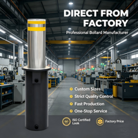 Barrière de circulation automatique hydraulique OEM/ODM en acier inoxydable, protection IP68, résistance aux chocs K12, durable